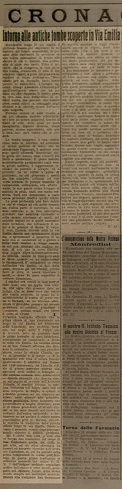 Gazzetta dell'Emilia, 21-21 giugno 1925