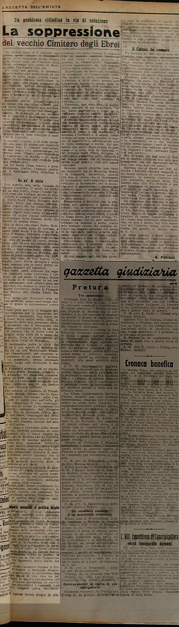 "Gazzetta dell'Emilia", 30/1/1940 