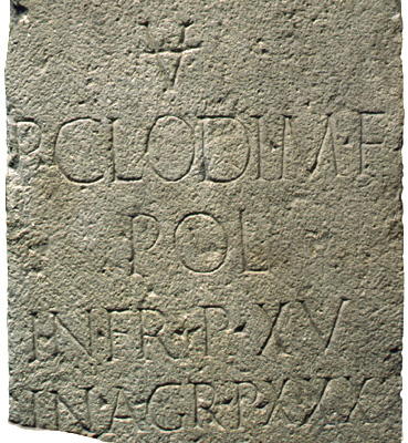 Cippi del monumento di Publius Clodius 