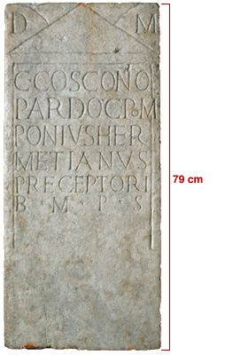 Stele di C. Cosconius Pardus 
