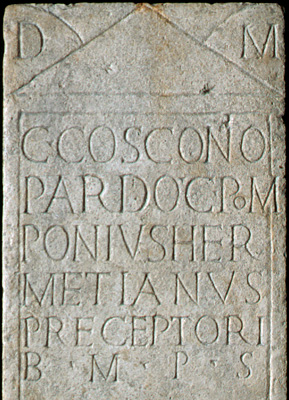 Stele di C. Cosconius Pardus 